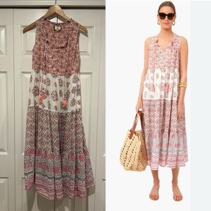 XS Tnuck Beach Salty Paloma Canes Caftan Cover up Dress